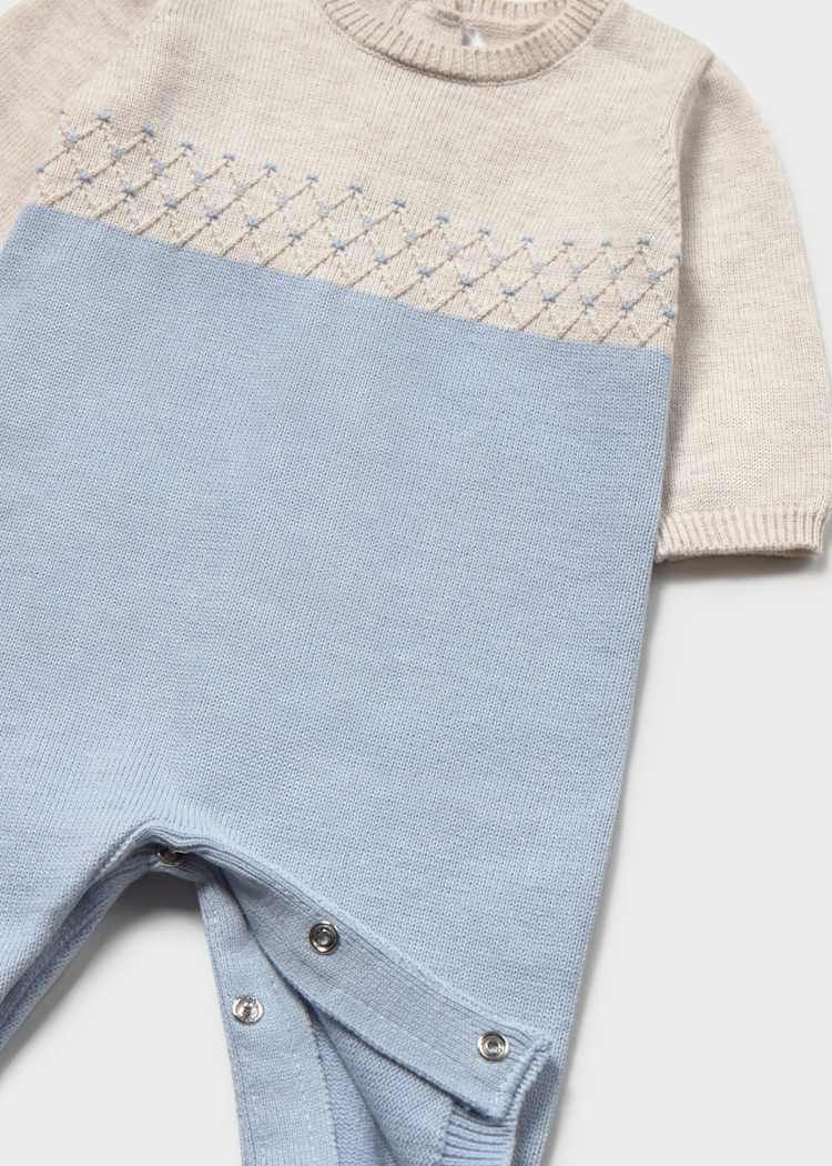 Babygrow de Malha - Azul Claro