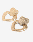 Brincos Coração - Dourado