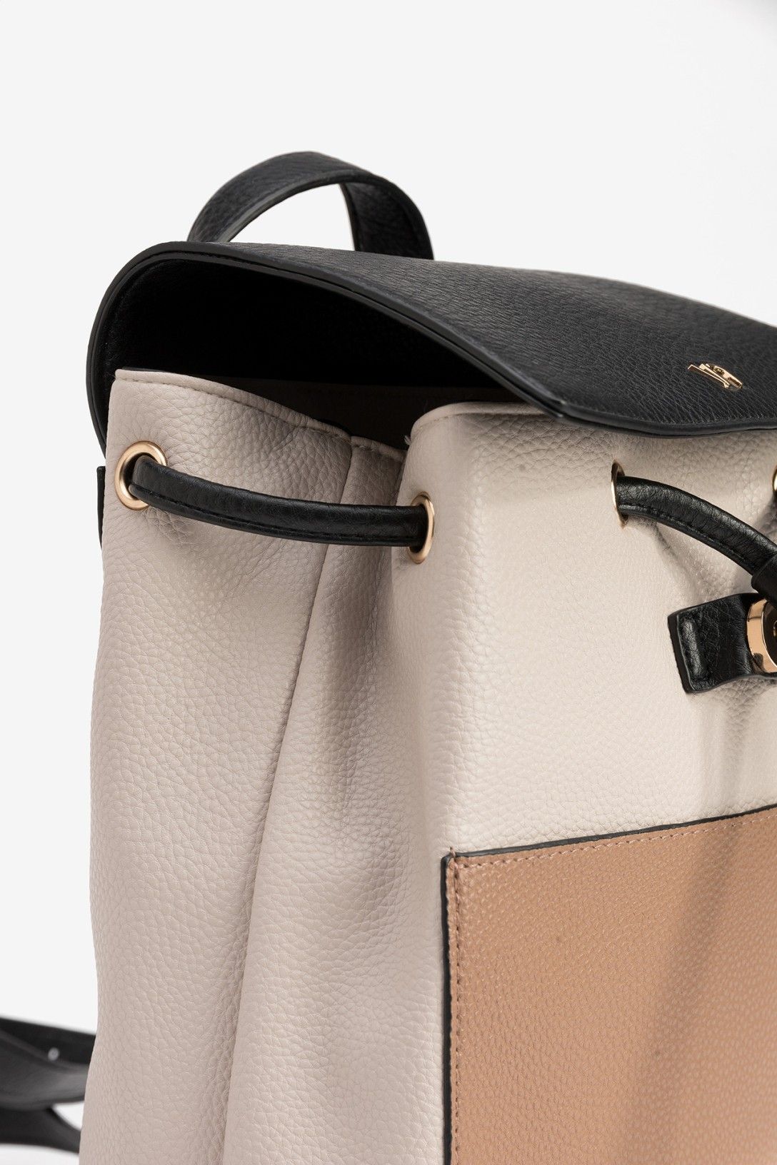 Mochila com Textura - Bege