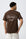 T-shirt com Estampado Traseiro - Castanho