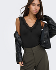 Body com Renda - Preto
