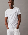 T-shirt Slim com Logo - Branco