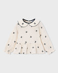Blusa Bordada - Crú