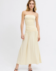 Vestido Bandeau - Amarelo