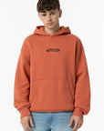 Hoodie com Estampado Traseiro - Vermelho