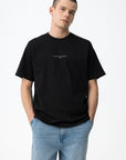 T-shirt com Estampado Traseiro - Preto