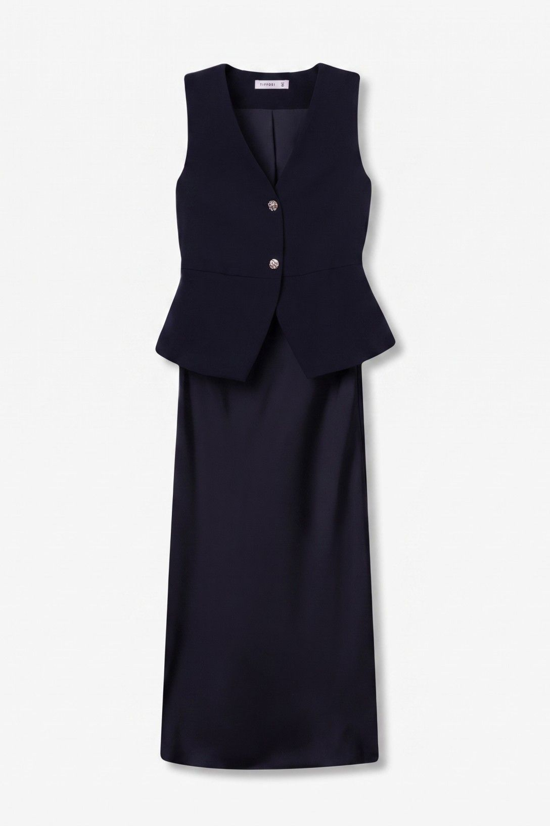 Vestido Midi - Marinho
