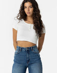 T-shirt Crop Top - Branco