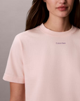 T-shirt com Logo - Rosa