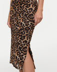 Saia Animal Print - Preto