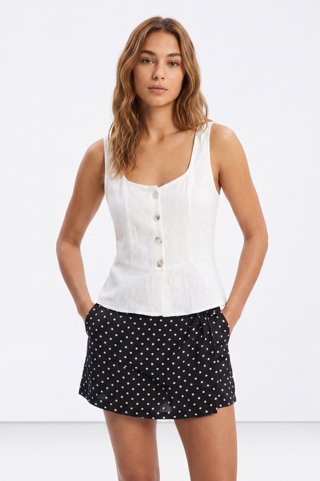 Blusa com Laço - Branco