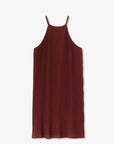 Vestido com Decote Halter - Bordo