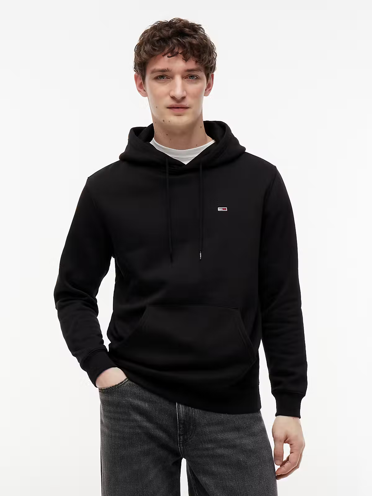 Hoodie com Logo - Preto