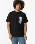 T-shirt com Estampado Traseiro - Preto