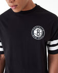 T-shirt com Estampado Traseiro - Preto