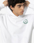 Hoodie com Estampado Frontal - Branco