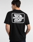 T-shirt com Estampado Traseiro - Preto