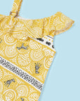 Vestido Estampado - Amarelo