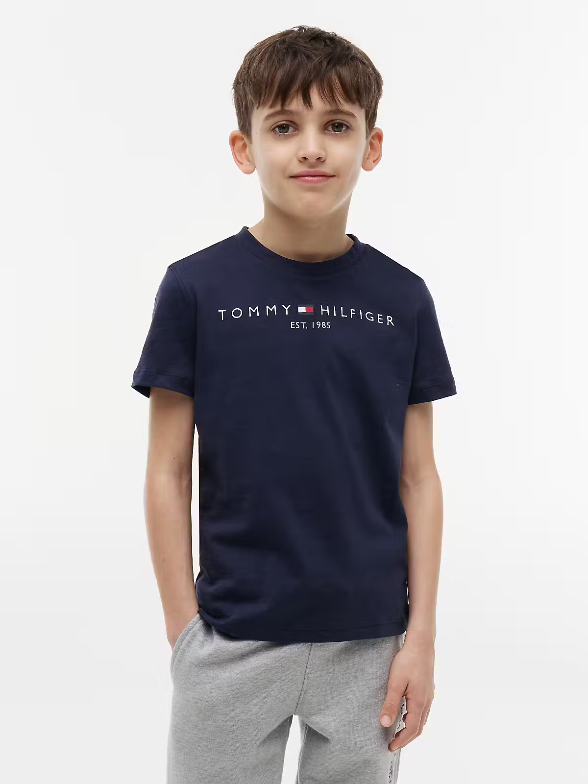 T-shirt com Logo - Marinho