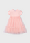 Vestido Combinado - Rosa