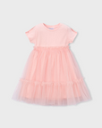 Vestido Combinado - Rosa