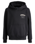 Hoodie com Estampado Traseiro - Preto