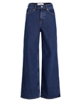 Calças de Ganga Wide Leg - Azul Escuro