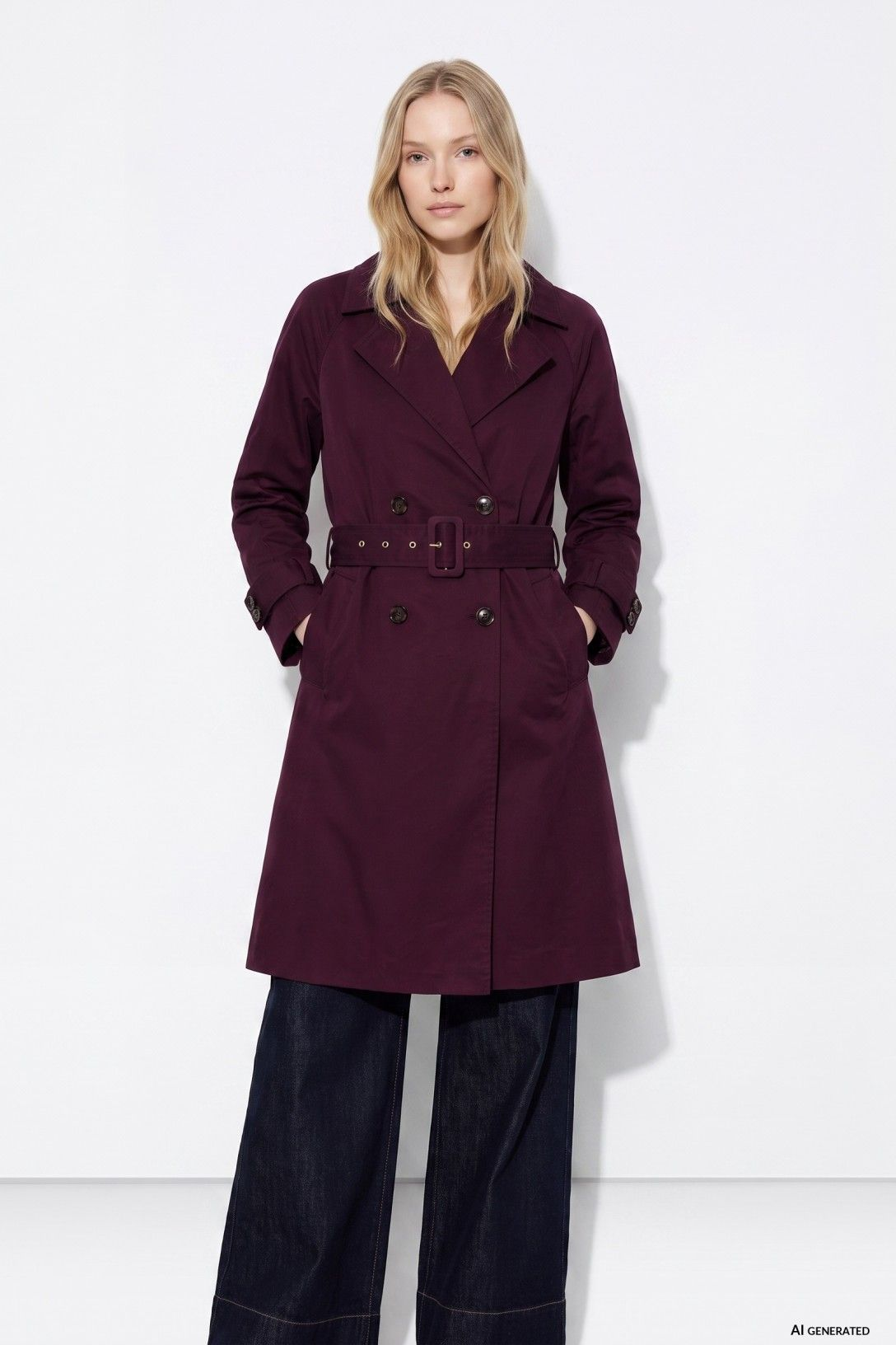 Gabardine Comprida - Bordo