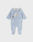 Babygro Aveludado - Azul Claro