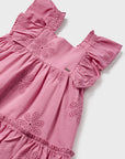 Vestido com Bordado Inglês - Rosa