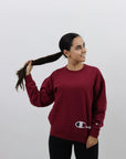 Sweat Cardada - Bordo