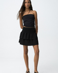 Falda con volantes - Negra