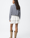 Falda con volantes - Blanca