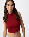 Top com Textura - Vermelho